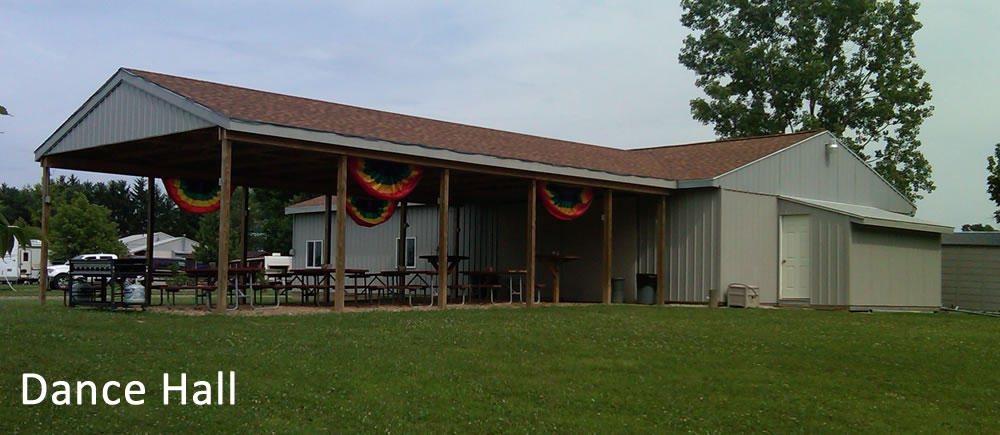 Dance hall exterior view