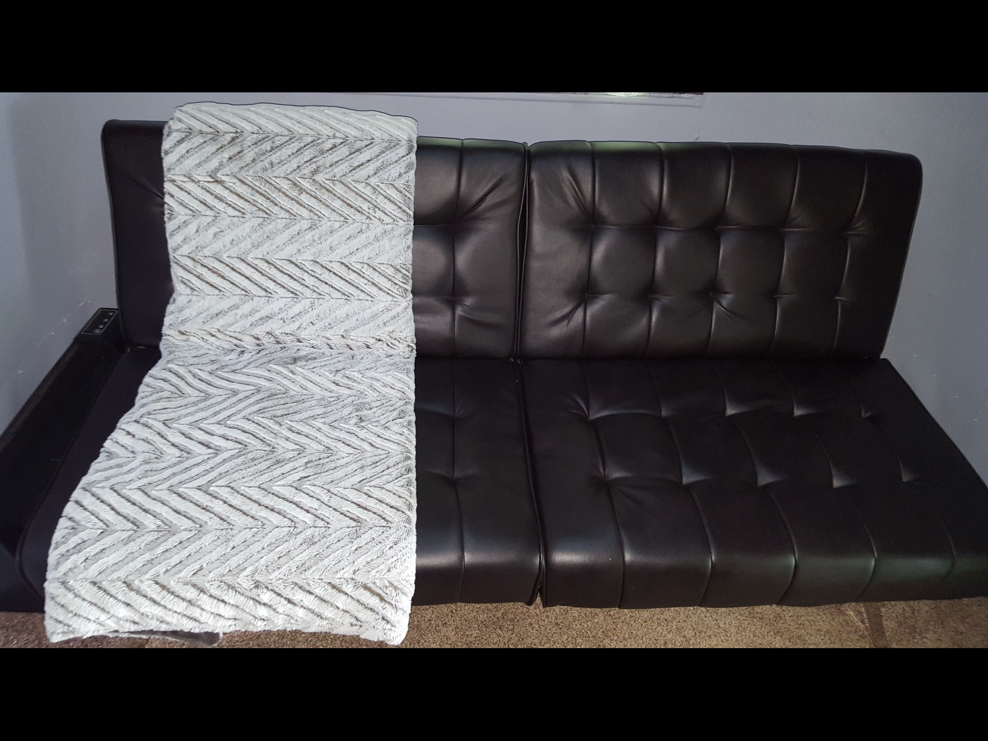 Flamingo trailer close up view of the seating area